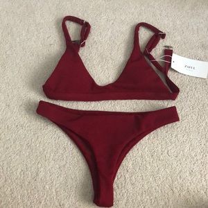 Zaful maroon bikini!